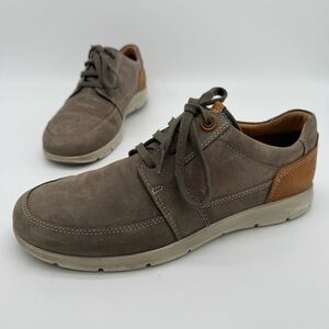 Ecco Iowa Gray Leather Oxford Shoe Size 44/10-10.5